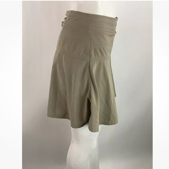 Athleta Sz 0 Everyday Skort Tan Recycled Polyester Spandex Flare Style - Picture 3 of 8